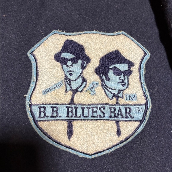 Blue and Gray house of blues Varsity Jacket - Picture 2 of 8